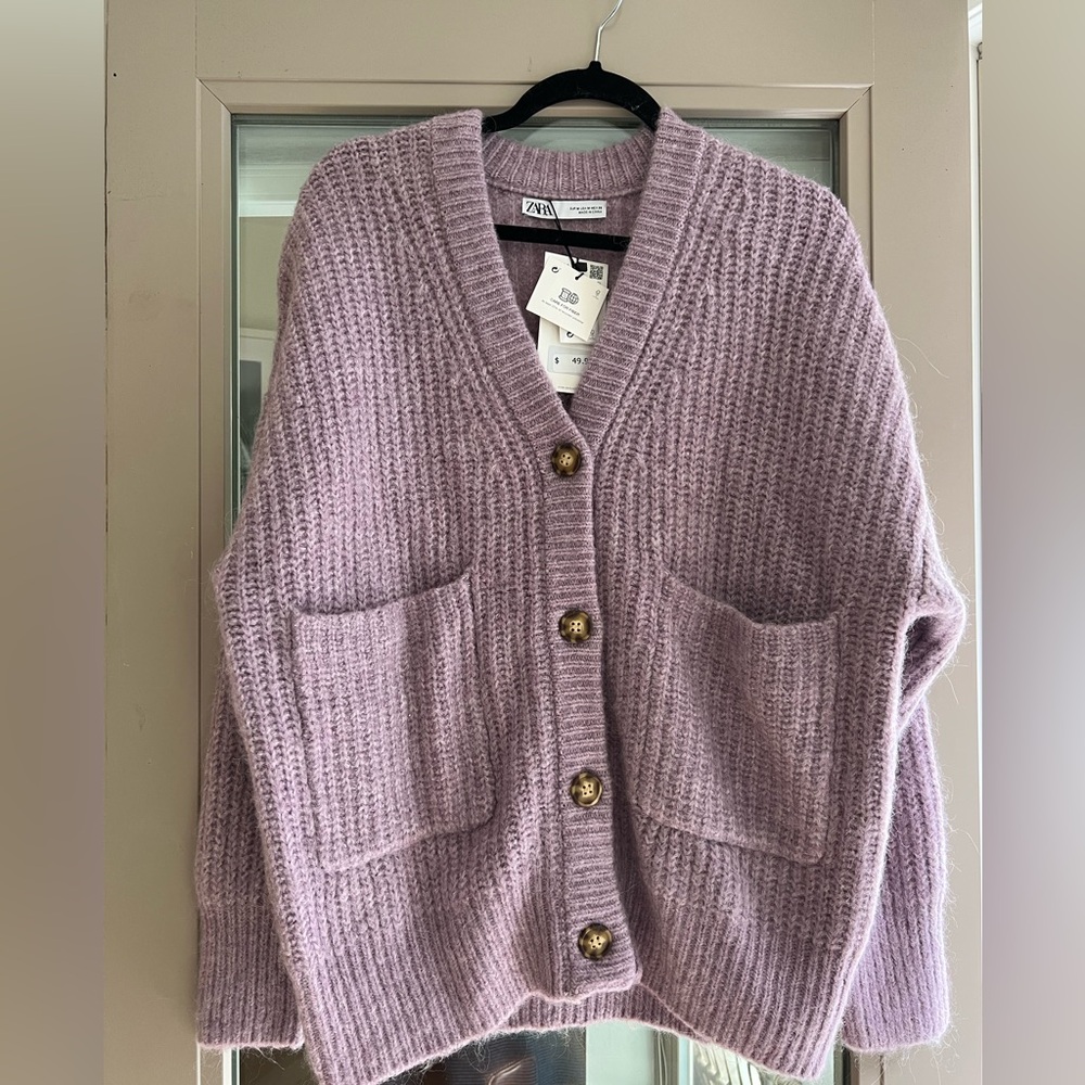 Zara Purple Cardigan - New w/tags - Size M
